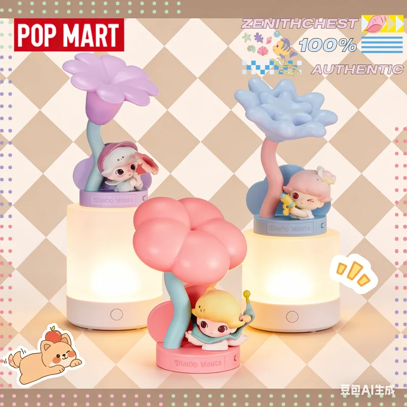 

Official POP MART DIMOO Moments of Adventure Sensor Night Light Blind Box Trendy Art Toy Gift For Collectors Home Decoration