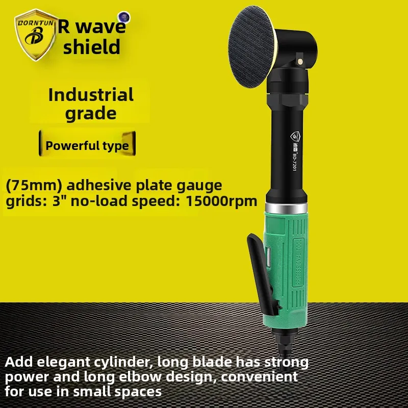 Extended Elbow Pneumatic Sander 3inch Extended Sandpaper Machine L-Type Elbow Polishing Machine Bd-7201