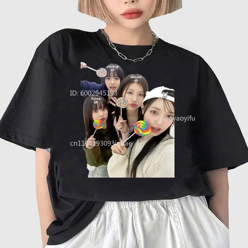 

Ropa De Mujer K-pop Candy Shop Графические футболки Повседневная хлопковая Camisa Модная корейская популярная одежда Shoujo Стильная рубашка для девочек
