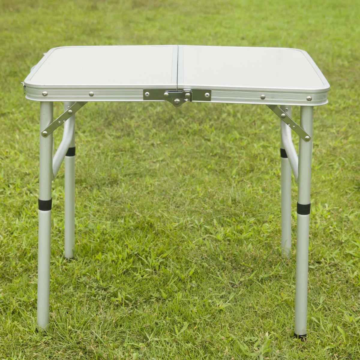 Folding Table Small, 24\'\'L x16\'\'W Camp Aluminum Table with Adjustable Height Legs, Indoor Outdoor Lightweight Portable Table