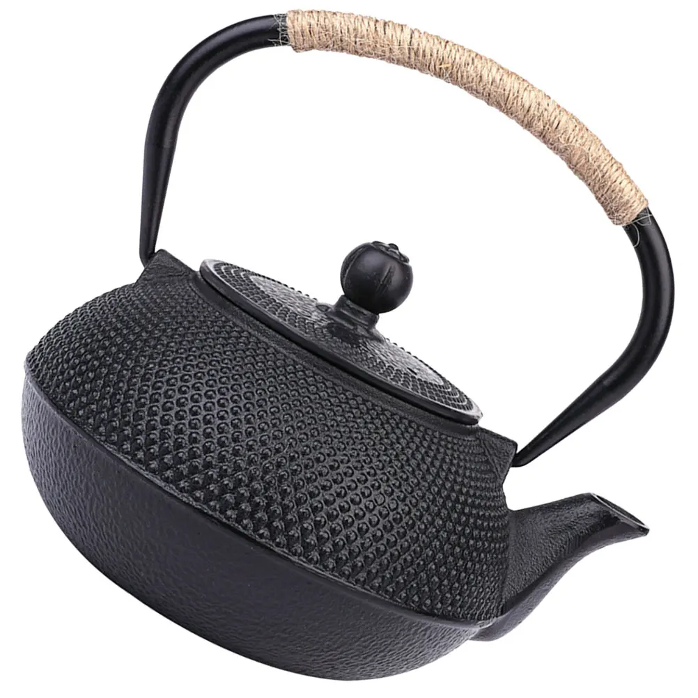 

900ml Iron Teapot Small Size Light Weight Cast Kettle Home Office Hotel Tearoom Easy Clean Japanese Retro Durability Gift Choice