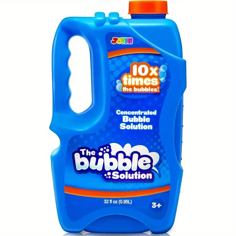 JOYFY Recharges de solution à bulles de 32 oz (environ 1 L / jusqu'à 2,5 gallons) Solution concentrée pour les bâtons à bulles et les souffleurs