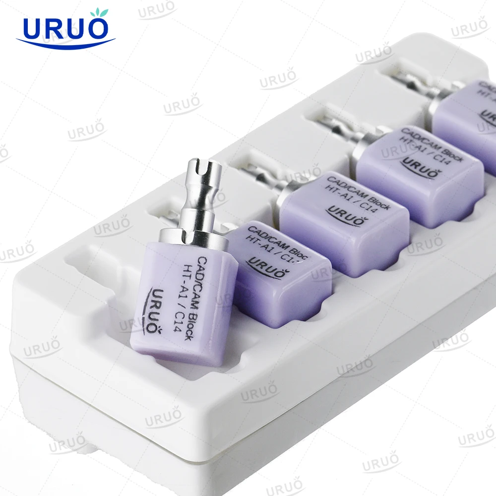 10pcs/2box Dental Lithium Disilicate C14 Sirona HT/LT/MT A1A2A3 Transparency Dental Treatments  Chairside Restorations Materials