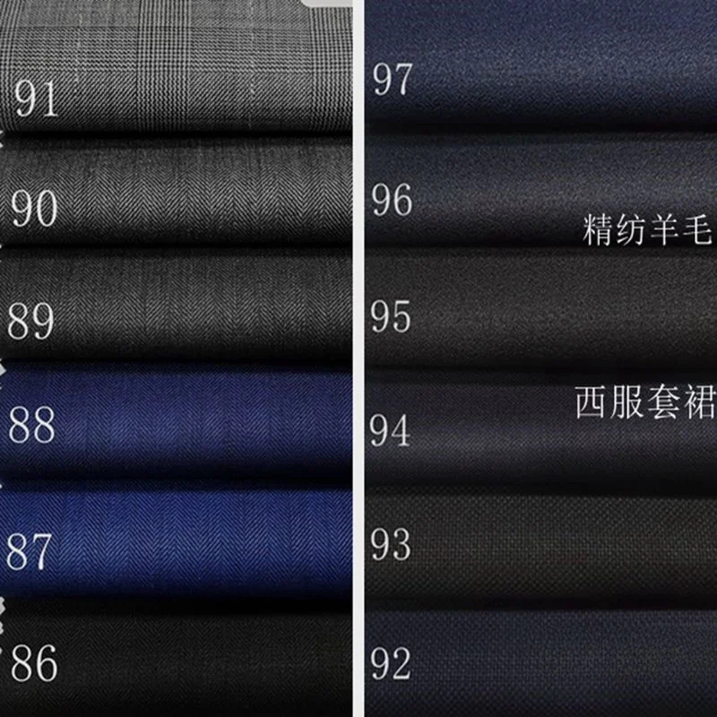 

Anti-wrinkle worsted clothing fabric Spring and autumn suit pants small coat skirt vest professional