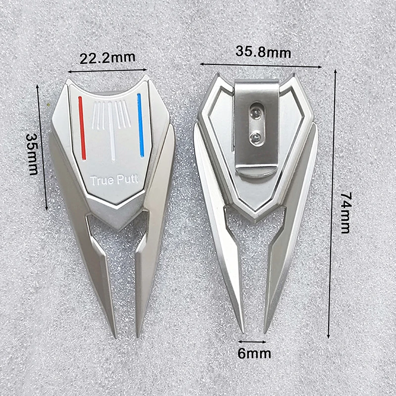 Marqueur de balle de golf magnétique à trois lignes, machine de réparation de poteaux, marqueurs de balle de visée, cadeau de jeux de balle de golf,