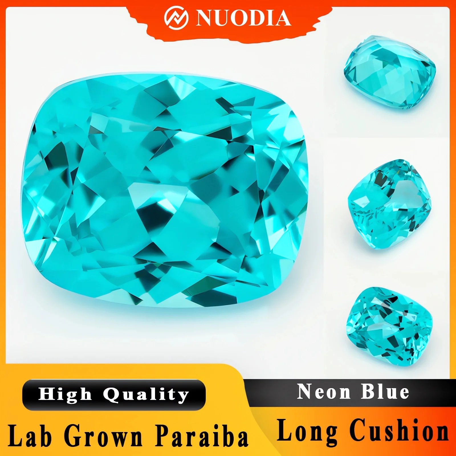 

Top Quality Lab Grown Paraiba Long Cushion Cut Charms Gemstone Extremely Shiny Quality DIY Ring Necklace Earrings With AGL