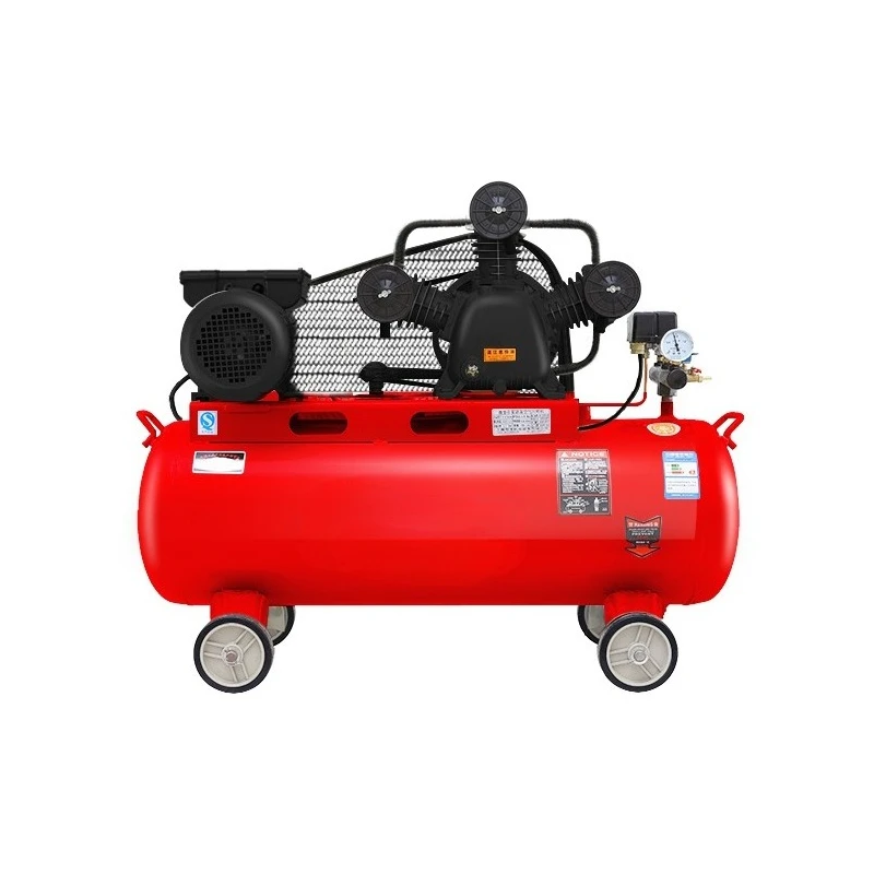 

Belt air compressor industrial grade high pressure air pump auto repair paint piston air compressor 220v double three cylinder
