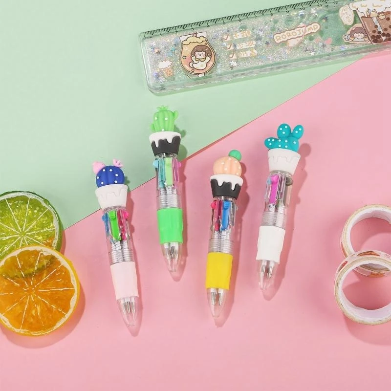 Caneta caneta multicolorida caneta 4 cor 1 escreva caneta escreva suavemente .h05a