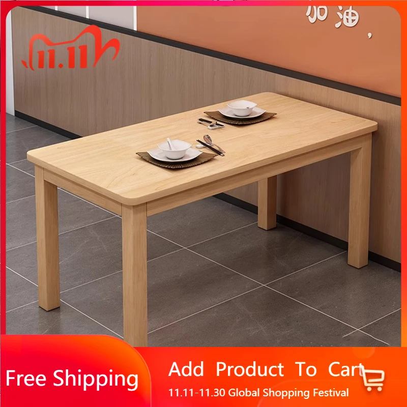 

Современные обеденные столы из цельного дерева, простые скандинавские винтажные обеденные столы для кемпинга, комбинированные короткие мебели Muebles De Cocina