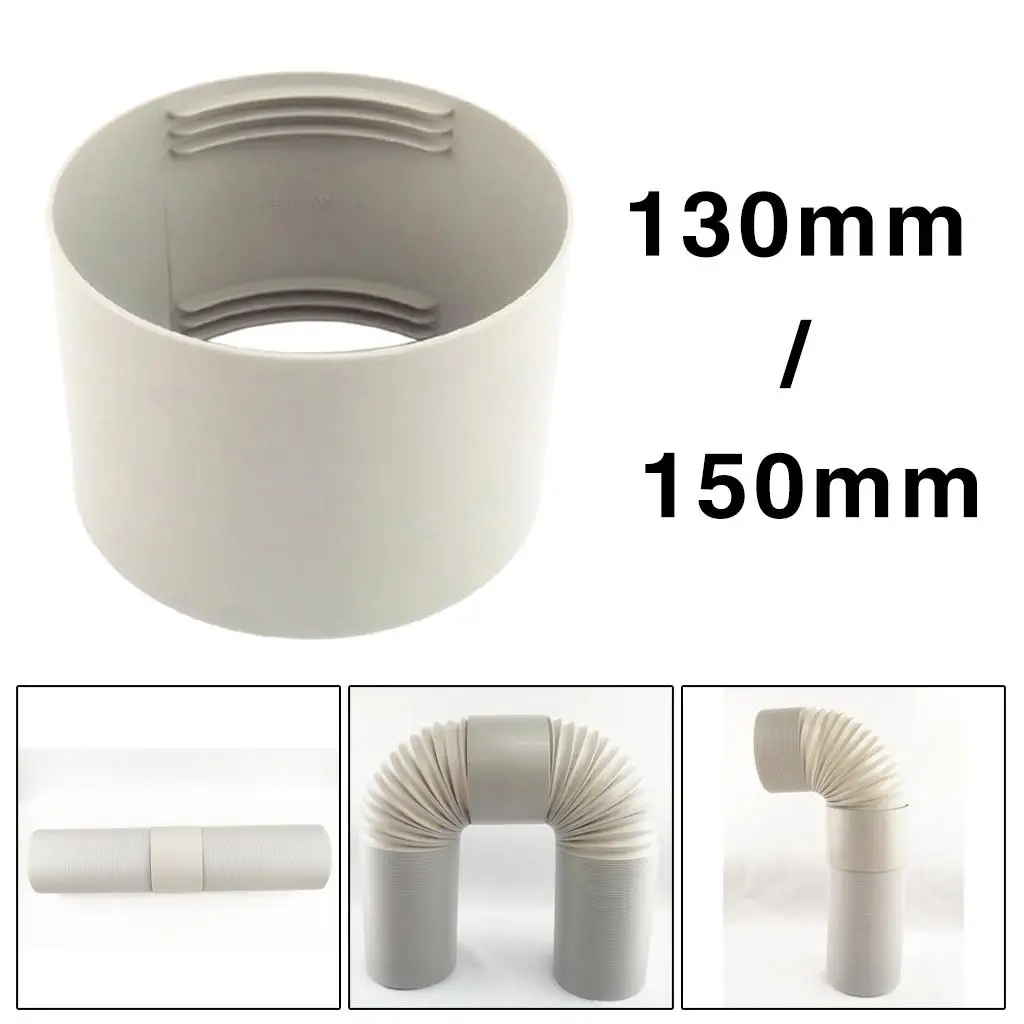 Clockwise Counterclockwise Exhaust Hose Coupler Round PP Air Conditioner Extension Adapter