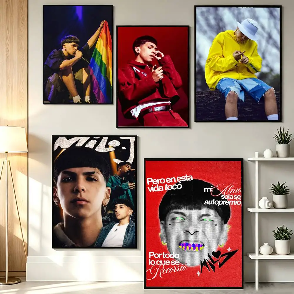 Latin Rap M-Milo J Poster HD Self Adhesive Waterproof Wall Art Ideal for Home Office Dorm Gift