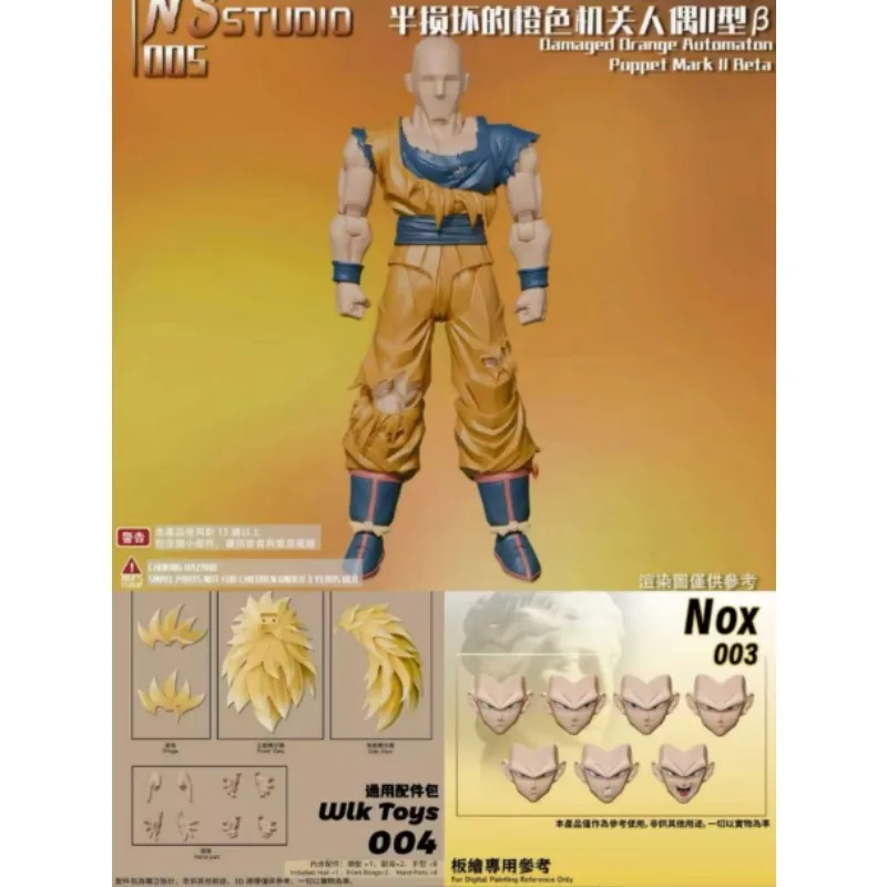 Pre-sale NS Studio Wlk Toys SHF Dragon Ball NS001A 002A Son Goku SSJ3 Accessories Action Figure Collection Model Toys Gifts view 2
