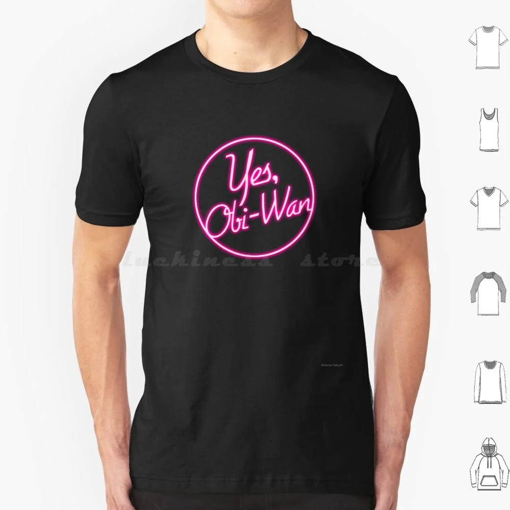 Yes , Obi-Wan Logo T Shirt Men Women Kids 6xl 80s Movies Retro Cinema Action Film Family Film Betamax Babylon Nostalgia Logo