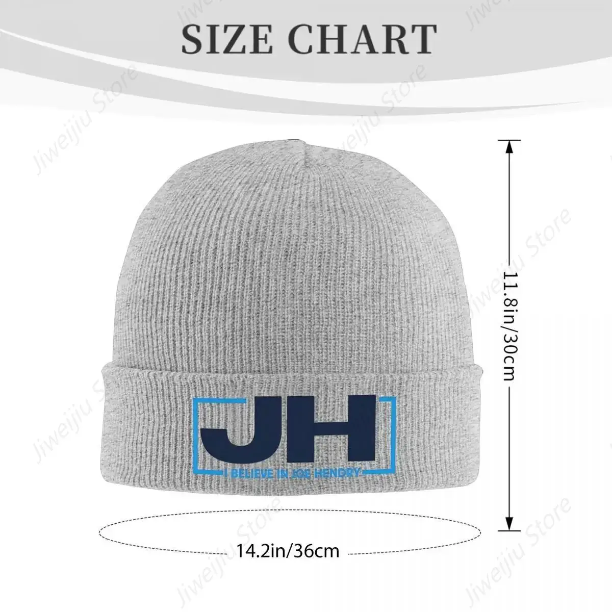 Joe Hendry Beanie Hats I believe in Joe Hendry Bonnet Hats Female Male Vintage Kpop Knit Hat Winter Printed Warm Caps