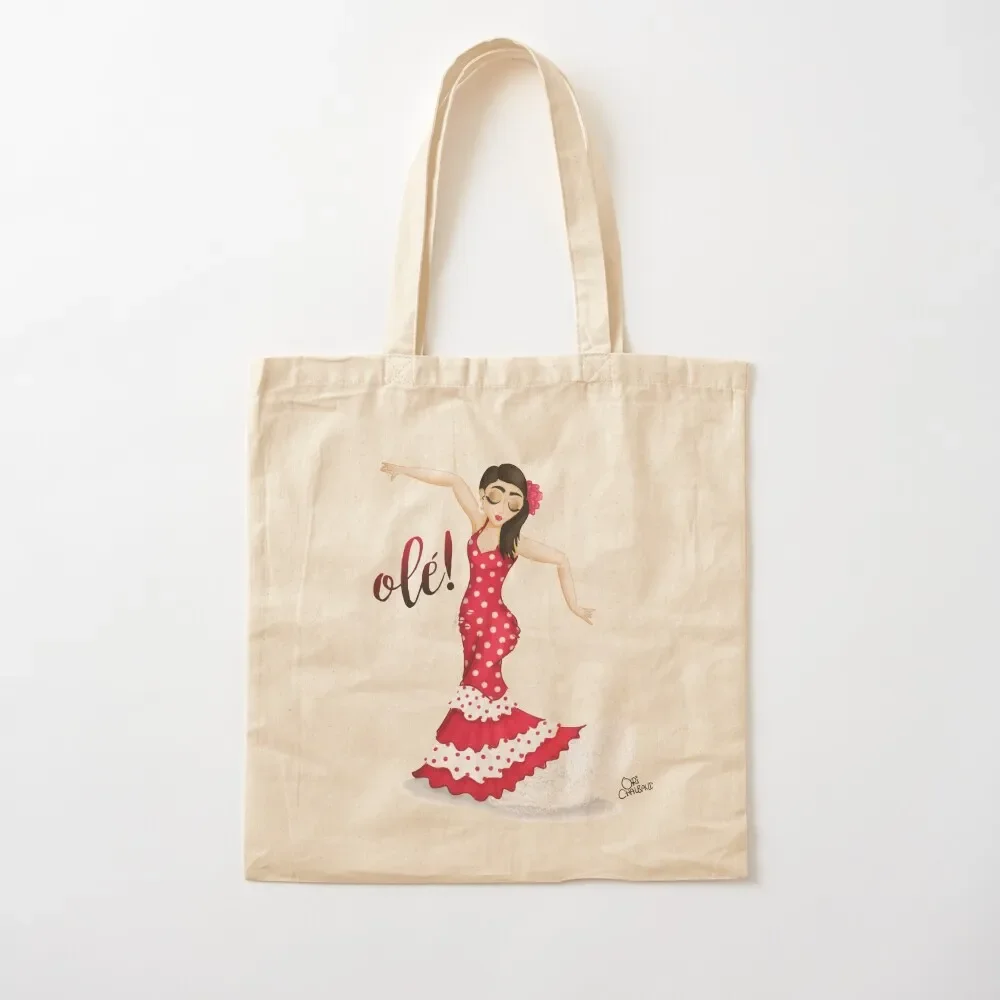 

Flamenco Dancer! Olé Tote Bag shopper bag women Women's beach bags shopping bags foldable Tote Bag