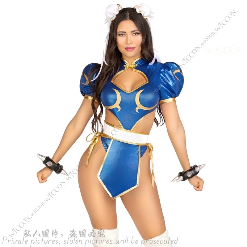 

Chun-Li японское аниме игровая форма косплей уличная девушка костюм на Хэллоуин сексуальный костюм Chunli маскировка кунг-фу костюм женщина взрослый