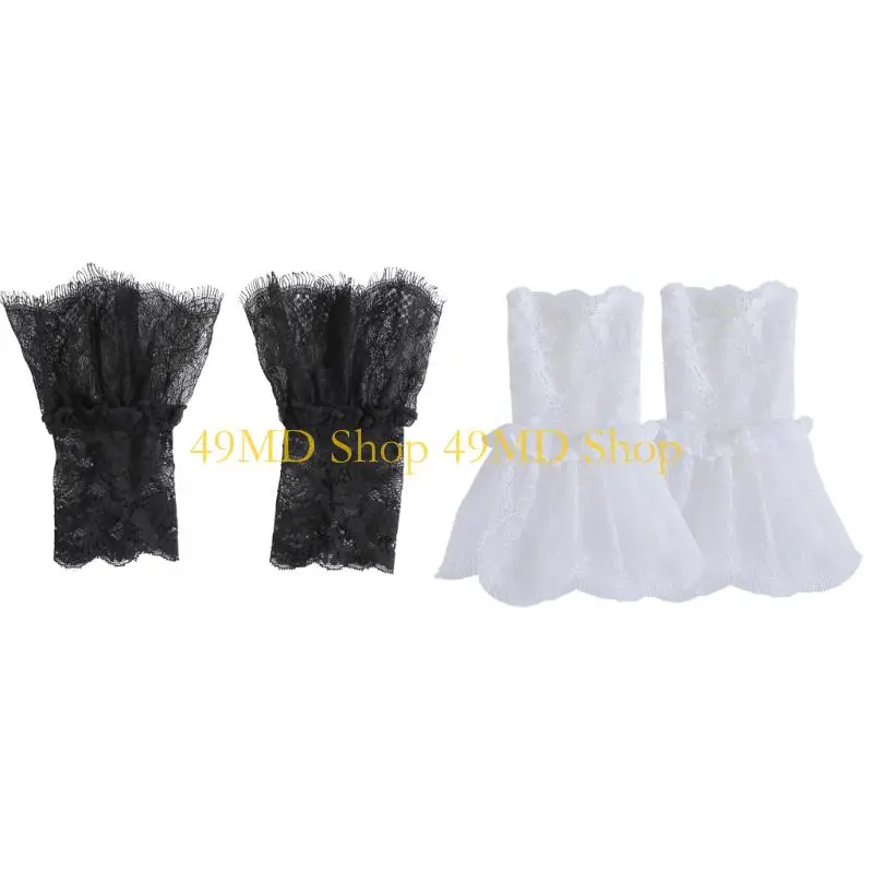 49md-2pair-lace-flower-arm-cuffs-fashionable-wrist-cuffs-sleeves-decorative-sleeves