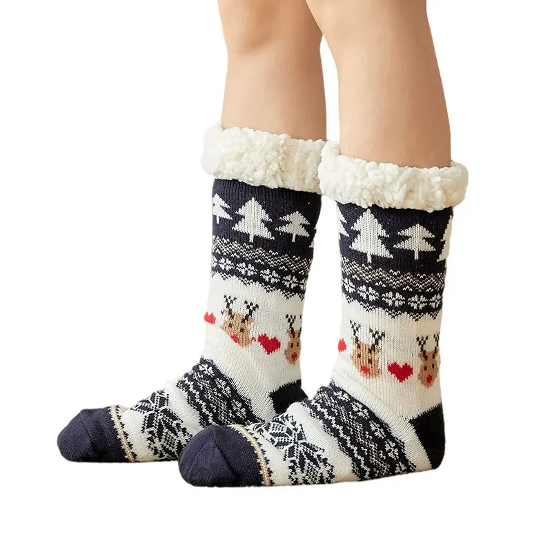 New Christmas Socks for Women, Autumn and Winter Floor Socks, Snow Socks, Thickened Velvet Home Sleep Socks, Carpet Socks, Postp