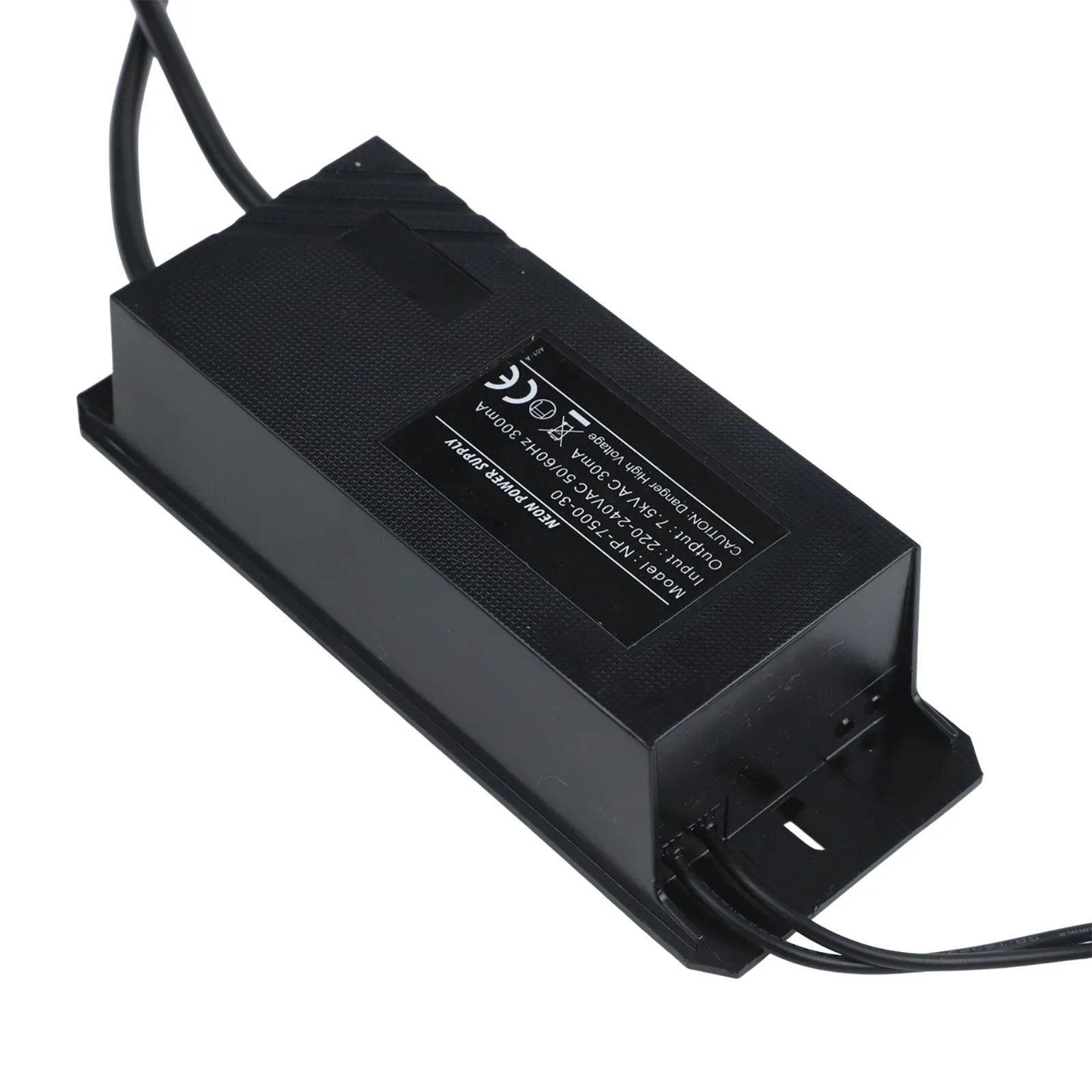 1Pcs 7.5KV 30mA Electronic Transformer For Neon Light Sign Power Supply 220V AC Adapter Outdoor Waterproof Black