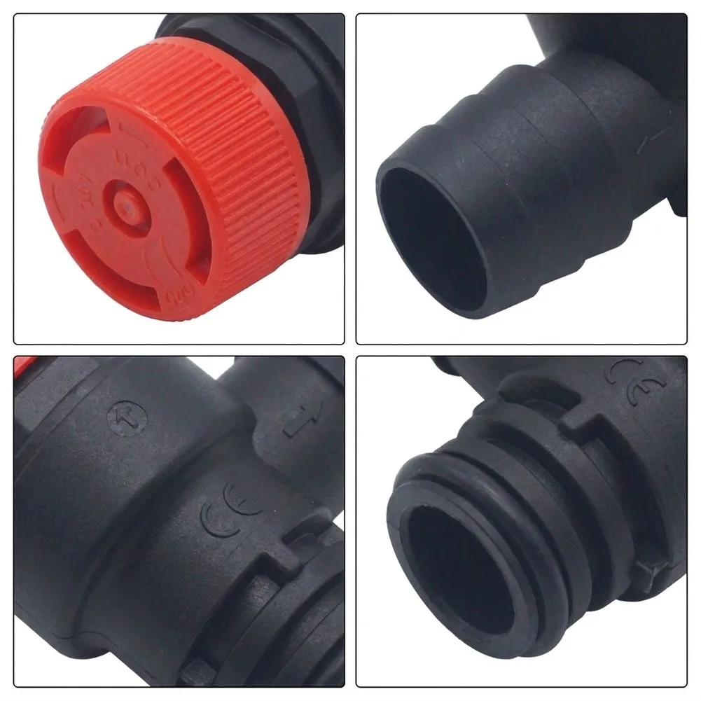For Overheating Protection Heating Pressure Relief Valve Black Robust ABS Construction For Wall-mounted Gas Boilers