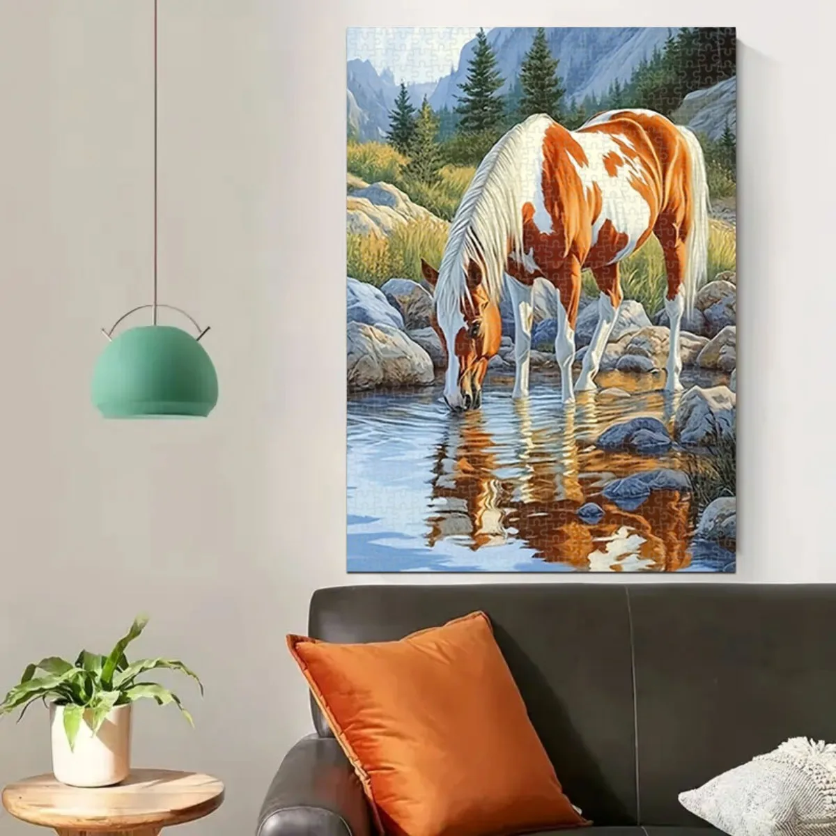 Puzzle per cavalli da 1000 pezzi per adulti e famiglie - Cartone resistente addensato con pezzi resistenti, opere d'arte per cavalli, vibrante