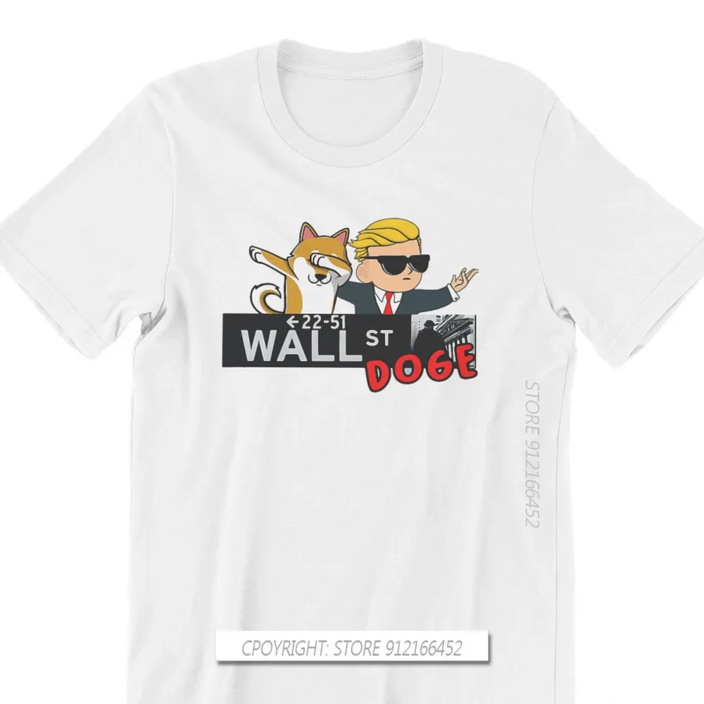 DOGE Fashion TShirts Wallstreetbets WSB GameStop Stonks Male Graphic Fabric Tops T Shirt O Neck Oversize