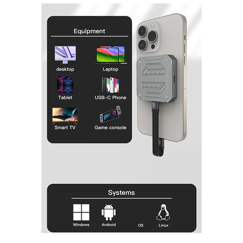 SB-Magnetische Mini 2230 M.2 SSD Case Nvme Behuizing 10Gbps M.2 Naar USB Type C Externe Adapter voor Pcie SSD