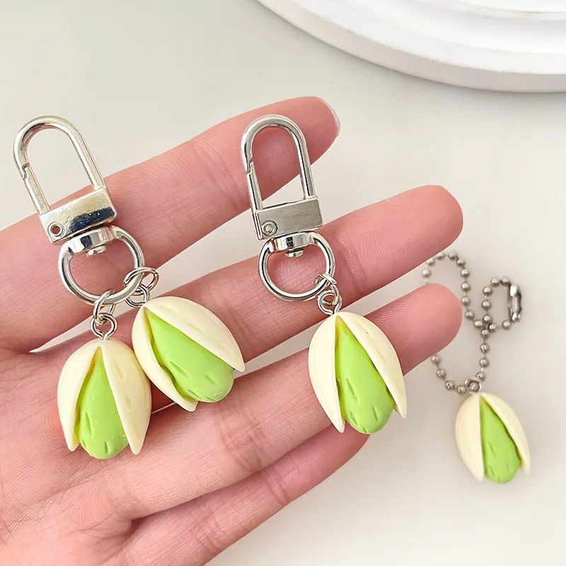 Pistachio Keychain Creative Imitation Food Series Personality Backpack Pendant Cute Lady Party Gift