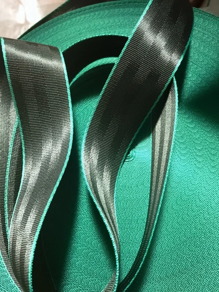 Black-Green 3M-36M Car Seat Belt Webbing Universal Car Personalized Modification Seat Belt Webbing Car Accessories