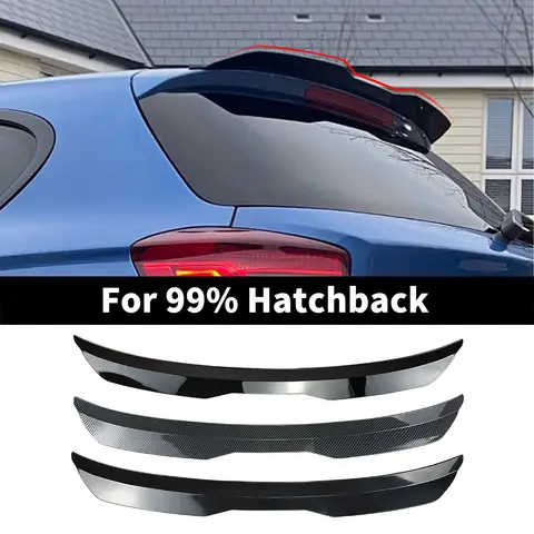 Alerón de maletero trasero Universal deportivo de 99cm, alerón de techo, ajuste de cola, divisor de estiramiento facial, deflector de aire, presa para afinación de coches Hatchback 99