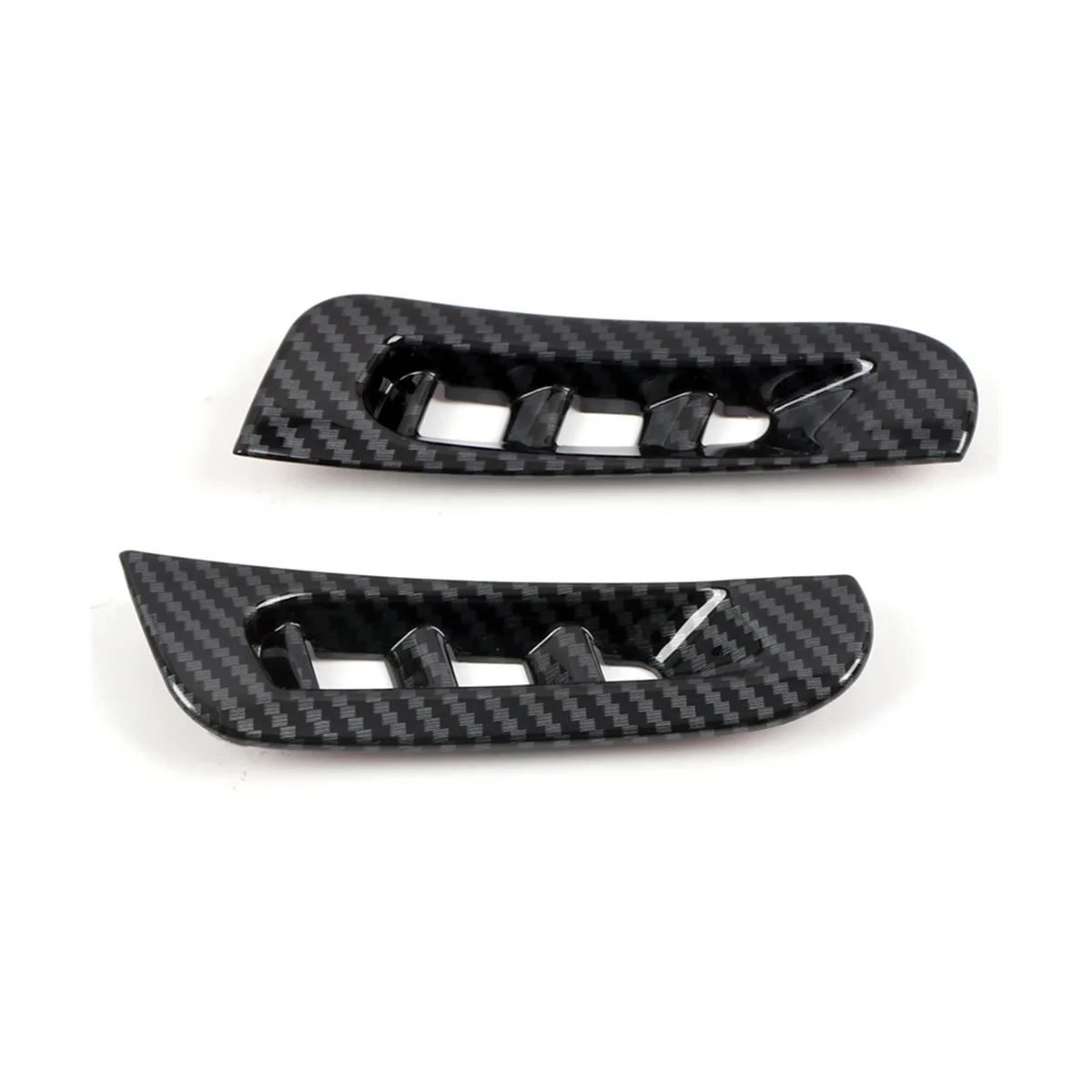 Car Carbon Fiber Front a Pillar Air Conditioner Vent Outlet Cover Trim for Dodge Durango