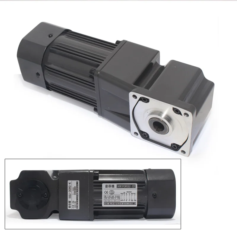 100mm Diameter 400w 220V Gear Motor Watt Install Reduction Motor Horizontally 90 Degree Angle Reduction Gear Box