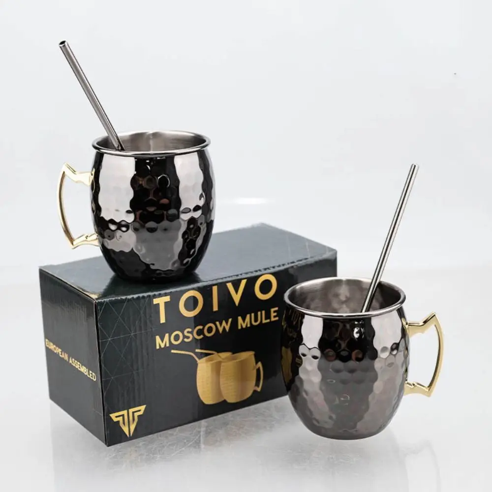 500 مللي كوب نحاسي نقي موسكو البغل سميكة موسكو البغل أكواب يدويا السلس إنهاء القدح كوب البغال الكوكتيلات القهوة البيرة