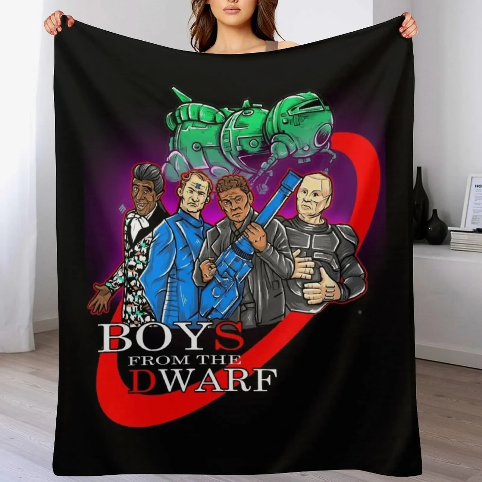 Red Dwarf Boys From The Dwarf StarBug Throw Blanket Flannel for winter Blankets