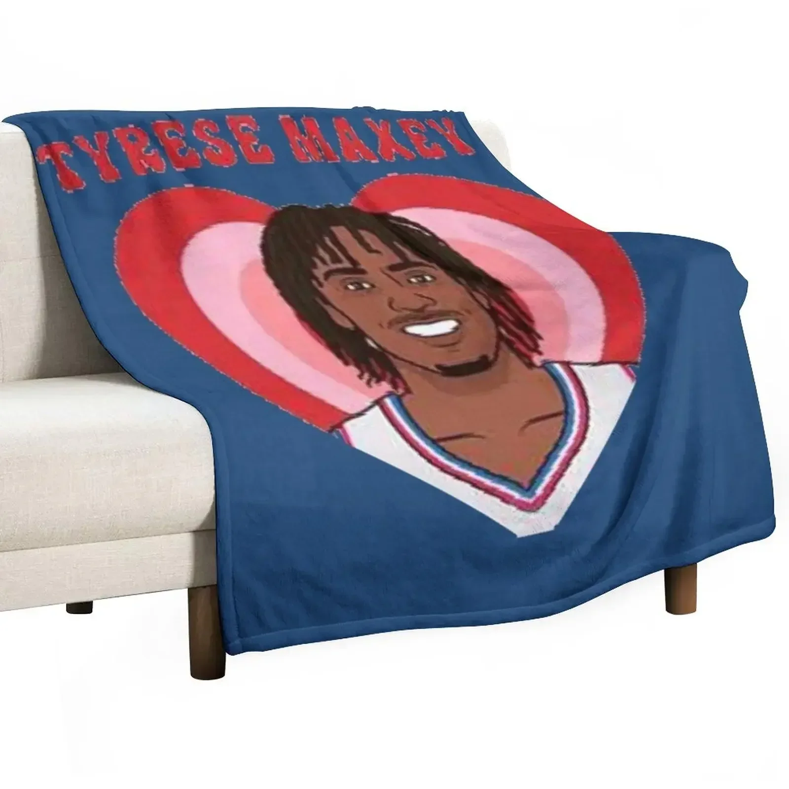 tyrese maxey gift Throw Blanket Sofa Throw Plaid Blankets