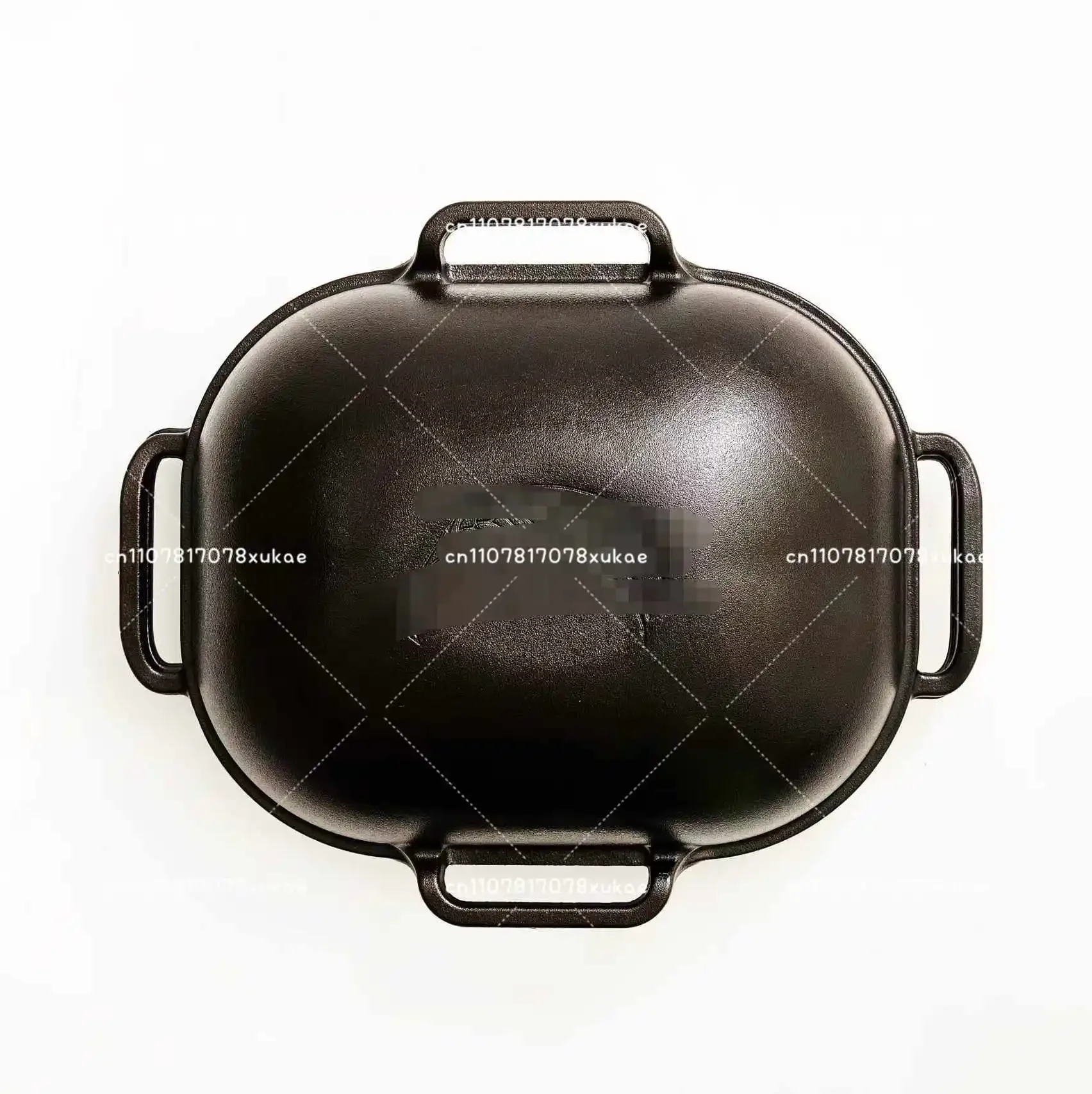 Large Oval Cast Iron Bread Pan Non-Stick Sourdough Baking Mold, Durable Kitchen