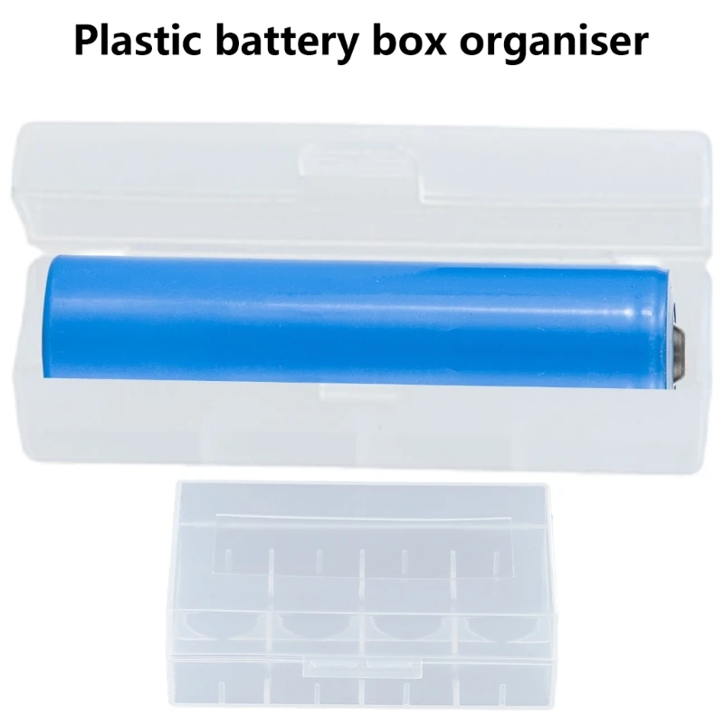 Small Plastic Battery Container for 1pc/2pc 21700 Batteries Keep Your Batteries Safe and Easily Accessible Wear-Resistant Box