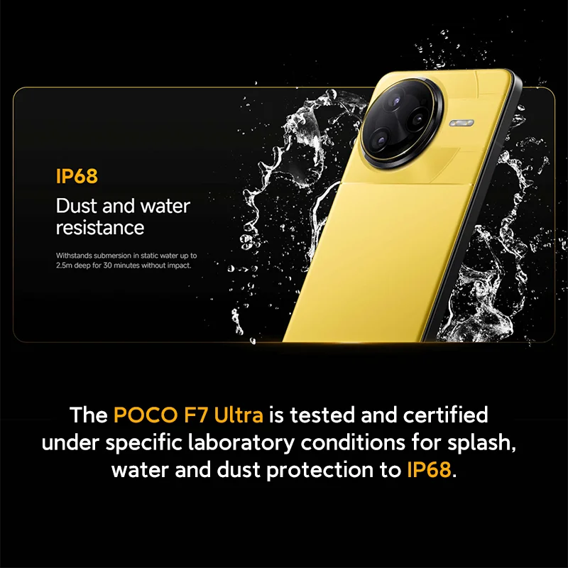 Poco f7 ultra 5g versão global smartphone snapdragon 8 elite 256gb 512gb 6.67 "2k 120hz display amoled 5300mah 120w nfc ip68