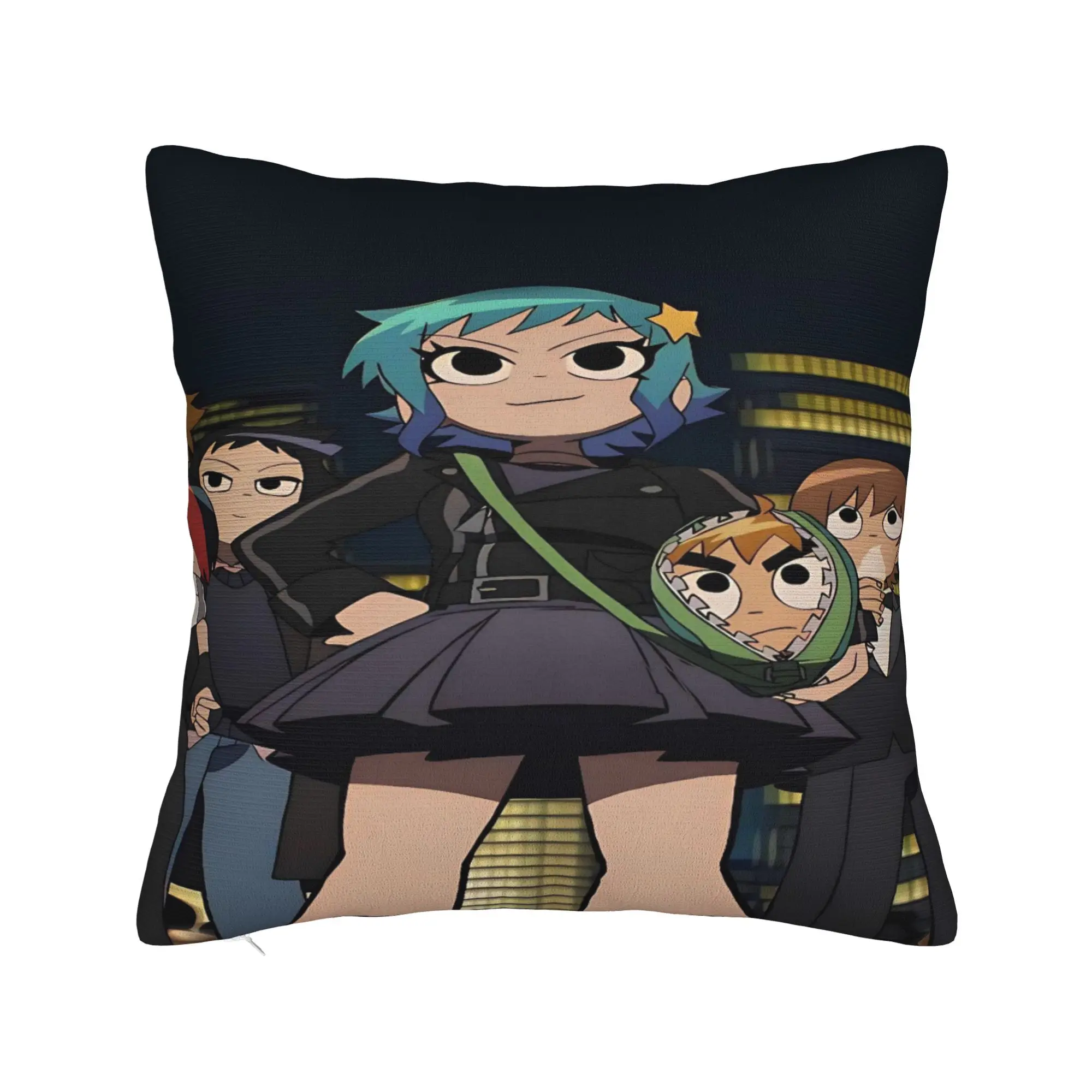 Scott Pilgrim vs. the World Printing Pillowcases Cushion Cover  Pillow Covers Soft and Sweet Chair Decor Zippered Multi Size