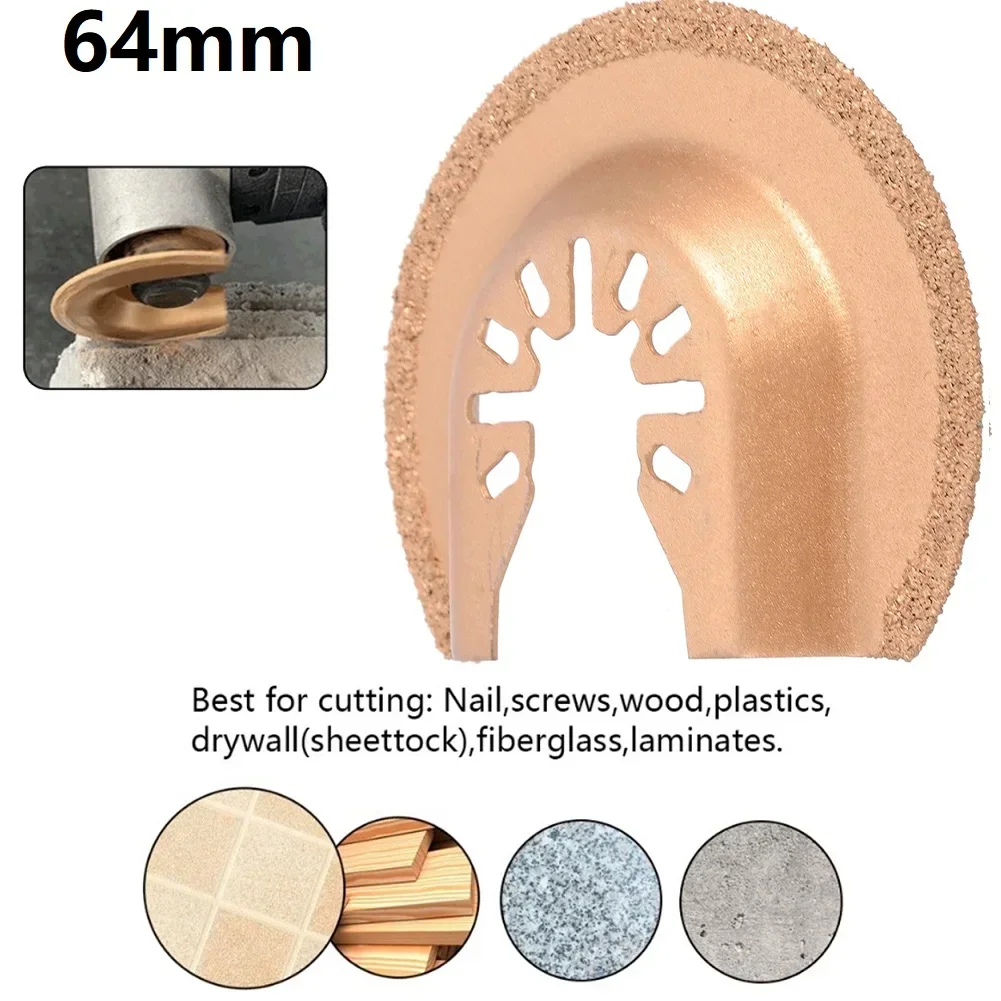 64Mm Oscillerend Gereedschap Snelsluiting Multifunctioneel Gereedschap Diamantzaagblad Ruw Schuursnijgereedschap Nieuw