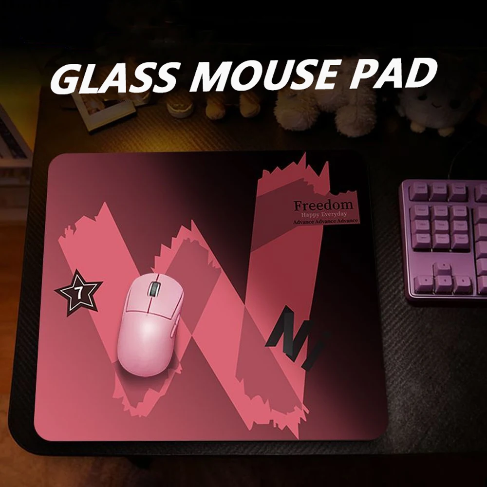 

Cool Star W Glass Mousepad Sora Game Mouse Pad Customized Pattern Tempered Smooth Gaming Desk Mat Fps Esports Office Gaming