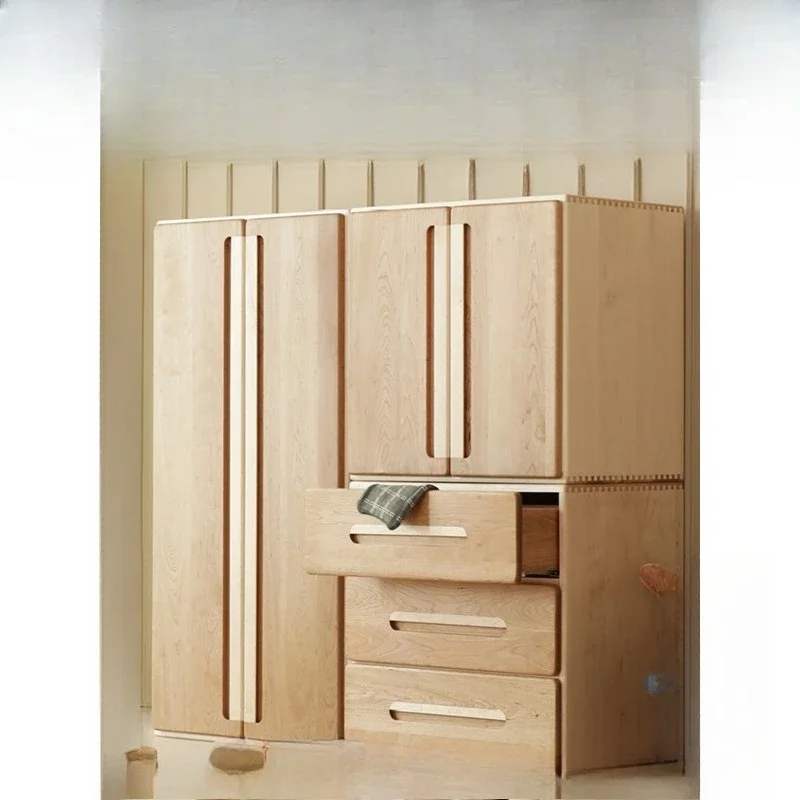 Wardrobe chest solid wood environmental protection, storage cabinet