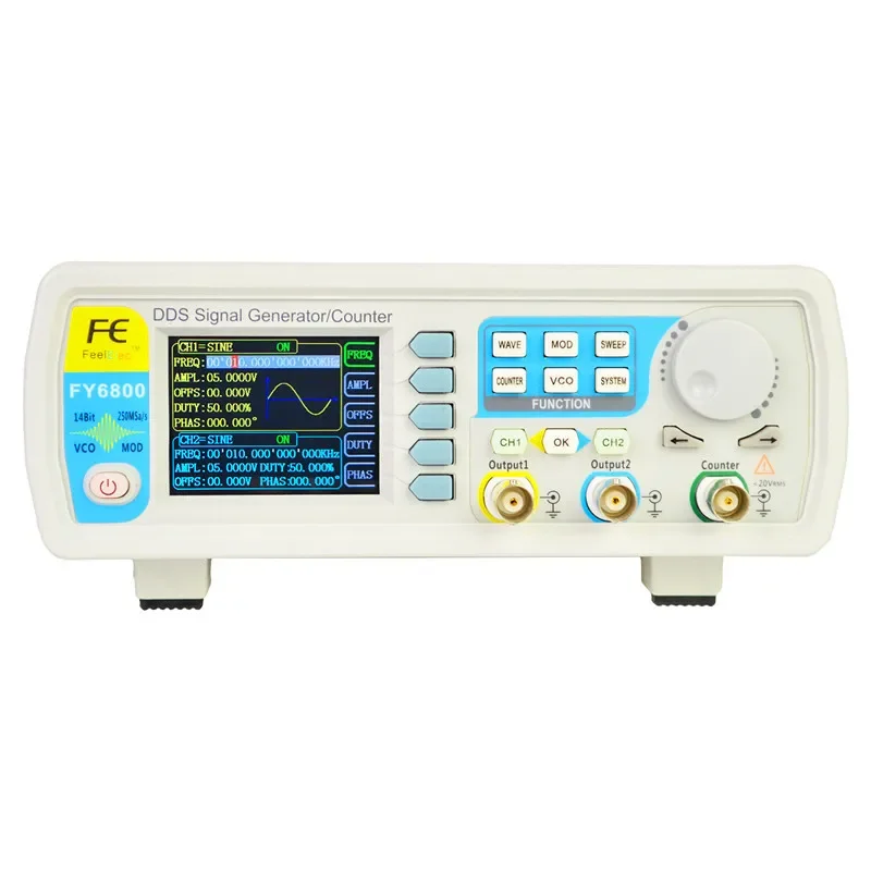 FY6800Dual ChannelDDSFunction Arbitrary Wave Generator/Pulse Signal Source/Frequency Counter