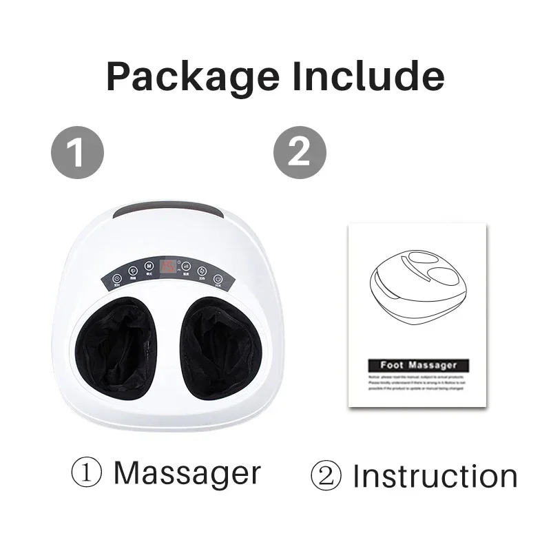 Foot Massager Machine Spa Electric 220V Electric Antistress 3D Shiatsu Kneading Air Pressure Care Infrared With Heating Roller