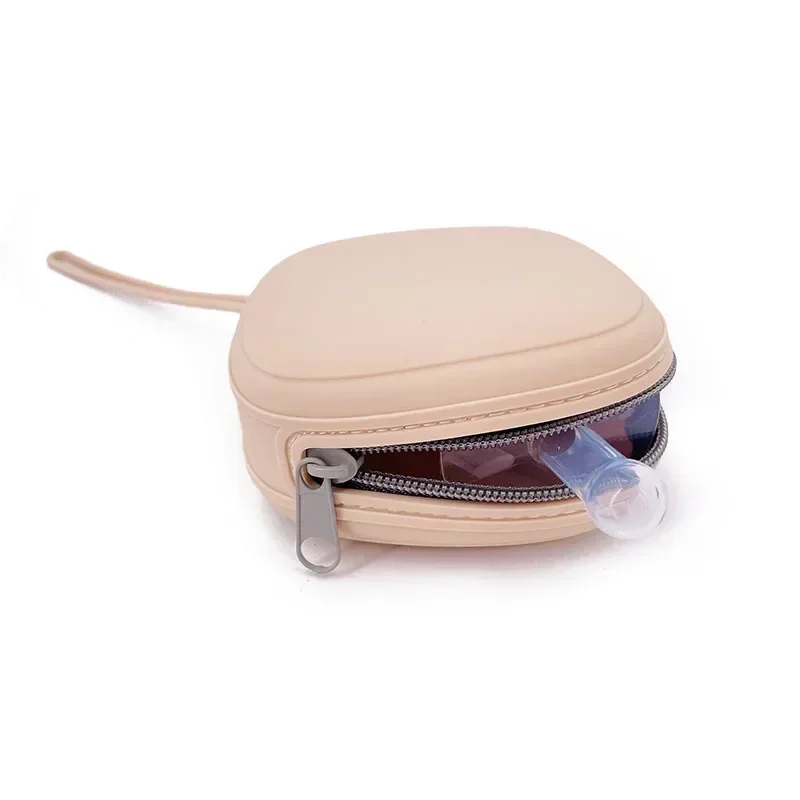 Porte-sucette à glissière pour bébé, boîte à sucette portable, conteneur de sucette pour bébé, qualité alimentaire, étui à ple continents, accessoires d'allaitement