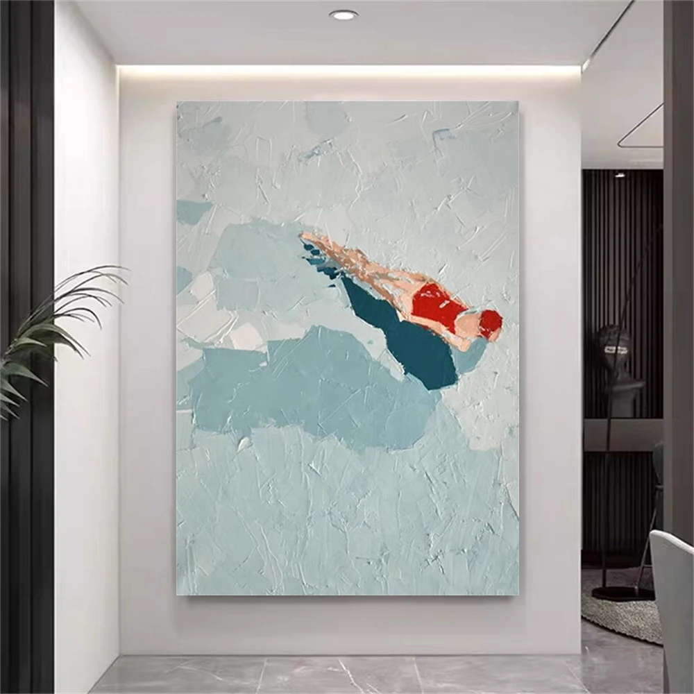 Nordic Home Wall Decor Art 100% Handmade Oil Painting On Canvas Artwork Hanging Pictures For Living Room Entrance Bedroom Mural