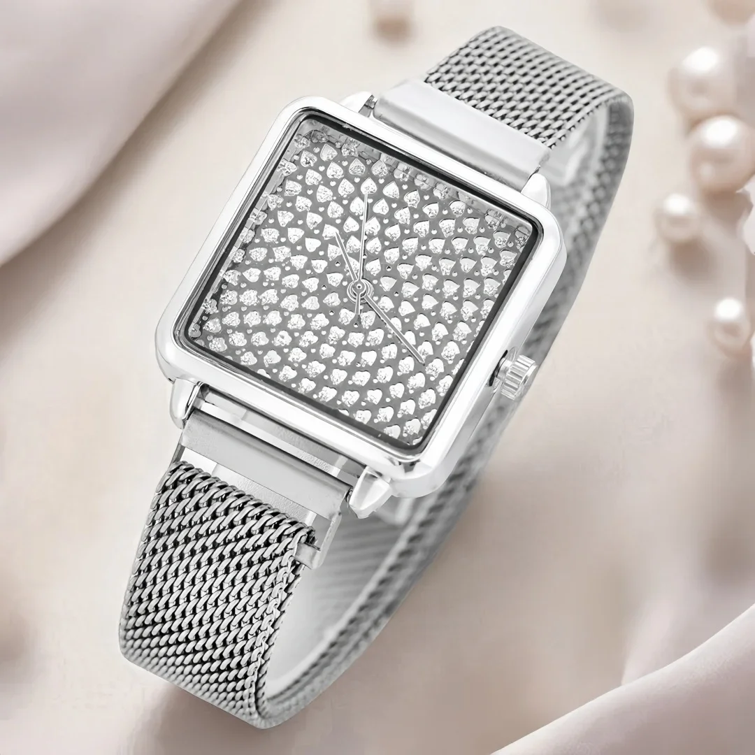 Luxury Women's Watches Top Brand Fashion Square Quartz Watches for Woman Magnetic Buckle Strap Elegant Ladies Clock reloj mujer