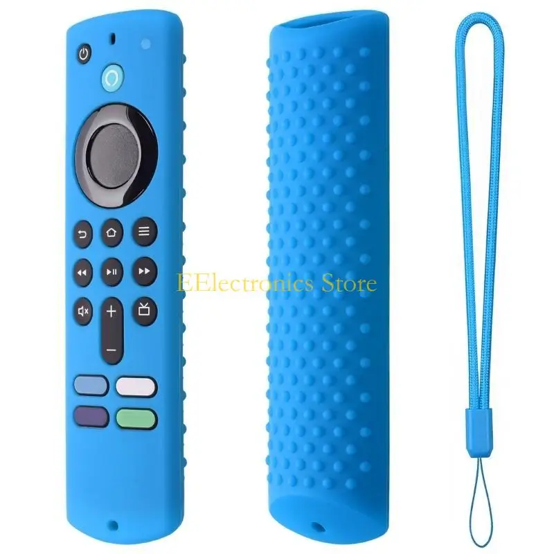 B03C Shockproof Silicone Case for Fire TVStick 4K 2023 TVs Controller Skin Lightweight and Dustproof Design Covers Pouch