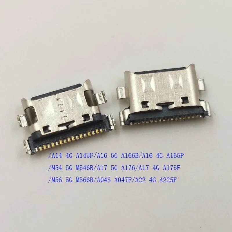 10-100Pcs Dock Port Connector Plug Usb Charging Charger For Samsung Galaxy M54 A14 A17 A16 M56 A04S A22 A047F A225F A166B A165P