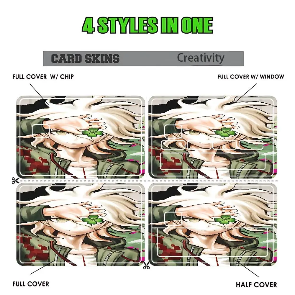 N-Nagito Komaeda  Credit Debit Bank Film Skin Sticker Front Cover
